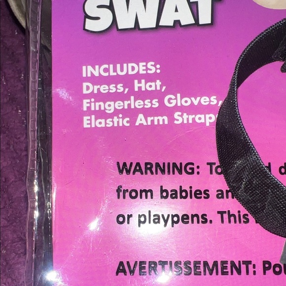 Spirit SWAT Kids Costume - Black Large 12/14 new in bag - Picture 4 of 5